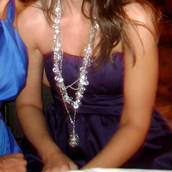 David's Bridal Strapless Ruched Dress - Picture 9 of 10